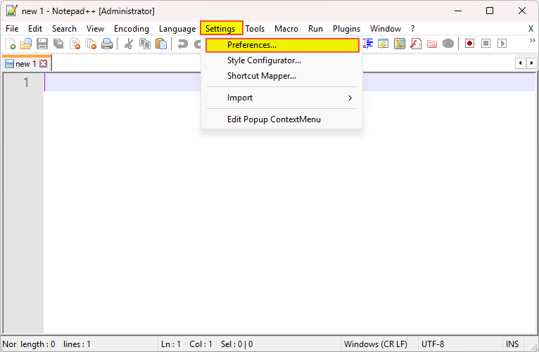 Đóng Notepad++ mà không lưu tệp
